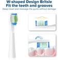 thumbnail image 3 of YUNCHI Replacement Toothbrush Heads 10 Pack Compatible with Bitvae Daily D2 Rechargeable Toothbrush, for D2 Toothbrush Heads Refills, White, 3 of 7