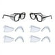 thumbnail image 3 of 4 Pares de Protectores Laterales para Anteojos, Protectores Laterales Transparentes para Anteojos de Seguridad, 3 of 7