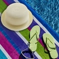 thumbnail image 4 of Sombrero de verano para niños con circunferencia de 52-54 cm, sombrero con forma de cúpula, bonito sombrero de paja con protección solar, sombrero de playa informal, color blanco lechoso, 4 of 5