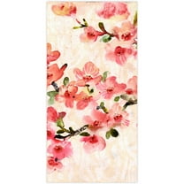 "Cherry Blossom Composition B" Frameless Free Floating Reverse Printed Tempered Art Glass Wall Art