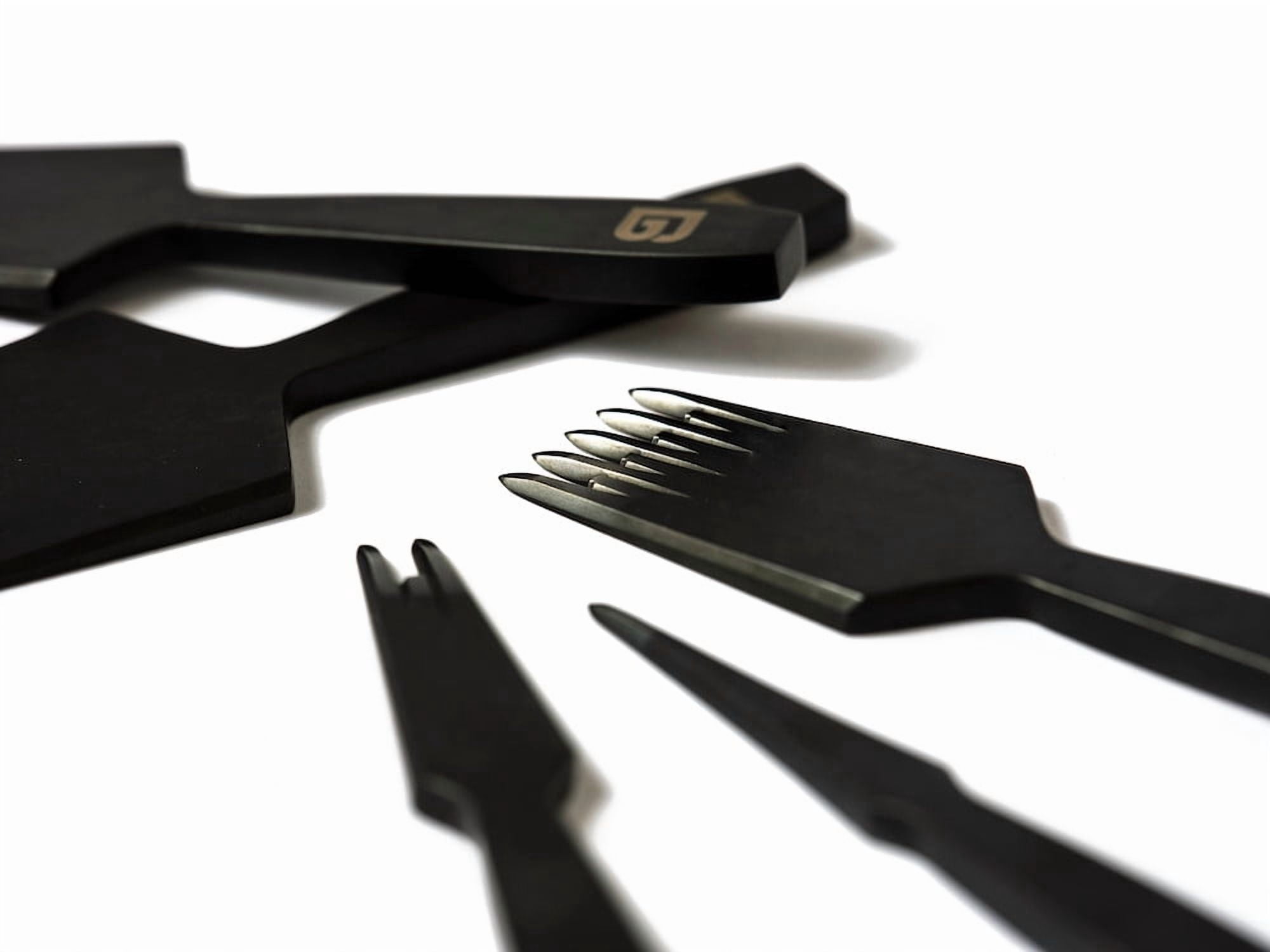 BG & Corter Pricking Irons, Olive/Diamond Style