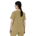 thumbnail image 4 of ave. Lex Women's Three Pocket V-Neck Tunic Scrub Top in Khaki, XS, 4 of 6