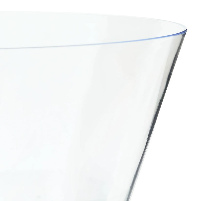 1 Count, 10 IN Clear Tapered Plastic Bowl, by Way To Celebrate