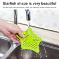 thumbnail image 4 of Advancent Recogedor de pelo de estrella de cinco puntas, colador de fregadero de cocina, antibloqueo, cubierta de desagüe para bañera, filtro Juegos de accesorios de baño Verde, 4 of 6