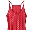 thumbnail image 6 of Ihhxva Plus Size Women's Spaghetti Strap Tank Top Polka Dot Cami Moisture-Wicking Summer Racerback Loose Fit Breathable Cotton Casual Beach Vacation Activewear XL-5XL, 6 of 6