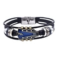 thumbnail image 2 of YYKihy Retro Leather Guitar Bracelet Unique Wristband With Stainless Clasp Rock Jewelry For Music Enthusiasts Accessory For Men And Women, 2 of 9