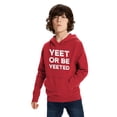 thumbnail image 3 of Yeet Meme Hoodie Yeet Or Be Yeeted Funny Dank Meme Shirts Pullover Hoodie Red Child Boys Hoodie, 3 of 6