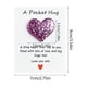 thumbnail image 3 of Tarjeta de bolsillo con bendiciones motivacionales de corazón brillante | Tarjeta de felicitación inspiradora con espacio para mensajes | Regalo de cumpleaños para amigos y familiares, 3 of 6