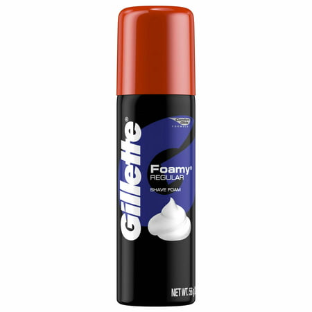 Gillette Foamy Regular Shaving Foam, 2 oz