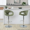 thumbnail image 4 of LumiSource Curva Adjustable Barstool - Set of 2, 4 of 10