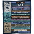 thumbnail image 1 of LHSHID Dad Blanket from Daughter Dad Gifts from Daughter Gift for Dad Throw Blanket Dad Gifts from Son Gifts for Daddy Father Day Christmas Birthday Gifts for Dad 60x80in, 1 of 6