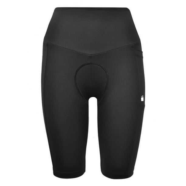 Short Biker Fit de Ciclismo para Mujer con bolsa Voltaica Negro Mediano