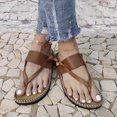 thumbnail image 4 of Sandalias de mujer, zapatos frescos de verano, zapatos de playa, sandalias de pellizco de estilo romano de tacón plano Wmkox8yii  hj789, 4 of 6
