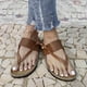 thumbnail image 4 of Sandalias de mujer, zapatos frescos de verano, zapatos de playa, sandalias de pellizco de estilo romano de tacón plano Wmkox8yii  hj789, 4 of 6