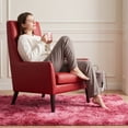 thumbnail image 5 of YEERSWAG Shag Area Rug, 5 x 8 ft Ultra Soft Fluffy Area Rug for Living Room Bedroom Indoor Carpet, Red, 5 of 7