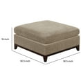 thumbnail image 5 of Fabric Cocktail Ottoman with Chamfered Feet Gray - Saltoro Sherpi, 5 of 5