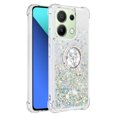 thumbnail image 2 of Funda para Xiaomi Redmi Note 13 4G con Brillo Líquido Flotante, Purpurina, Parachoques y Anillo Giratorio Soporte, 2 of 5