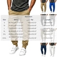 thumbnail image 3 of MXALUOB Men's Cargo Joggers Elastic Waist Drawstring Utility Winter Pants Solid Color Cinch Bottom Casual Trousers with Multi Pockets, 3 of 6