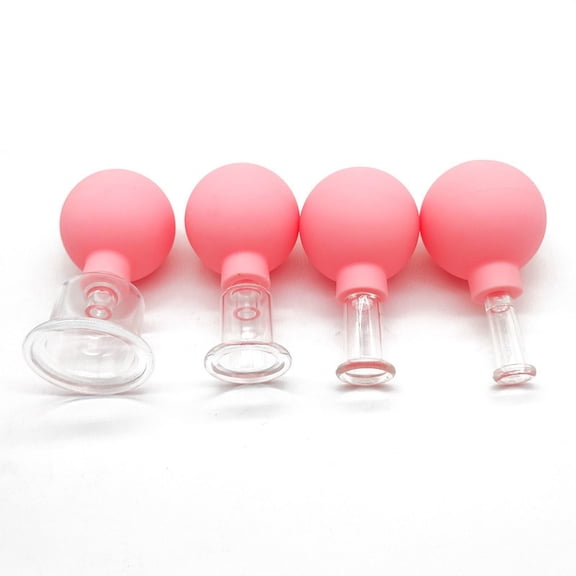 Massage Body Cups Rubber Vacuum Cupping Glasses Face Skin Lifting Body Facial Cupping Therapy Tool