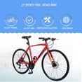 thumbnail image 3 of [US IN STOCK] 27 Speed Hybrid bike Disc Brake 700C Road Bike For men women's City Bicycle 365LBS, 3 of 6