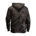 thumbnail image 4 of Men's Oversized Tie-Dye Print Hooded Sweatshirt, Long Sleeve Loose Fit Pullover Fleece Hoodie for Casual Wear, Streetwear, Fall Fashion,Black,L, 4 of 4