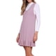 thumbnail image 4 of VESTIDO DE MUJER INSPIRE CHIC Tejido Grueso Sin Mangas Cuello en V Dobladillo Volante Vestido de Suéter XL Rosa Polvoriento, 4 of 6