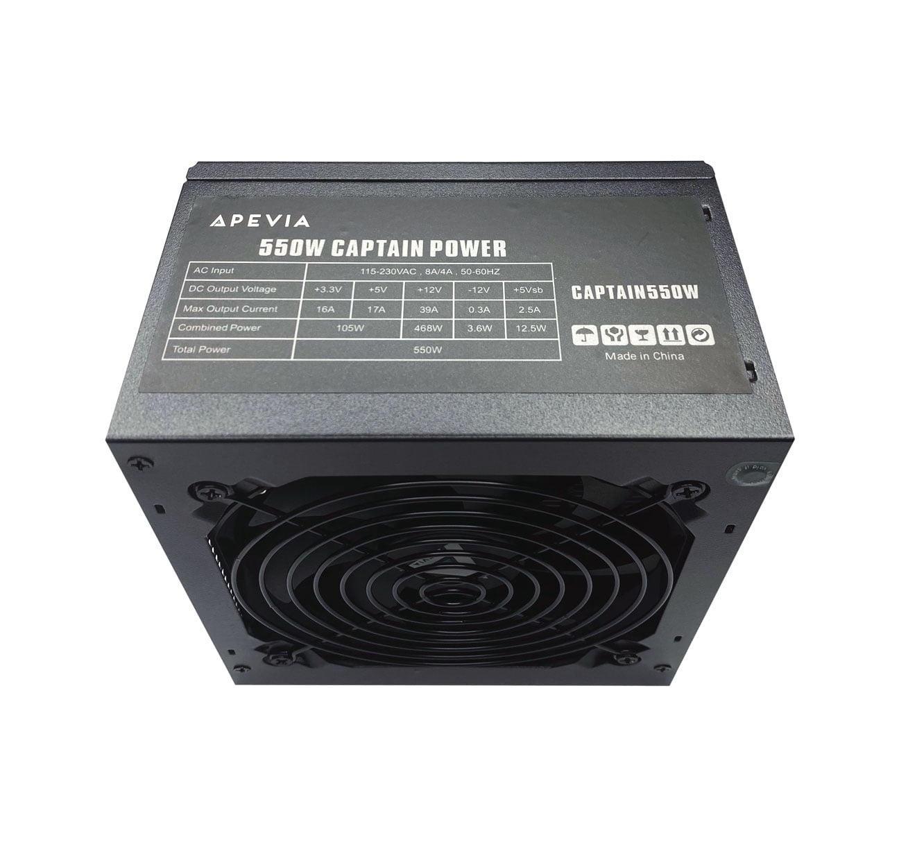 Apevia CAPTAIN550 Power Supply - 550 Watt