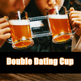 thumbnail image 4 of Siamese Double Tool Dating Mug Wine Beer Beer Glass Glass&Bottle Wine Glasses for Two Dating Glasses, 4 of 9