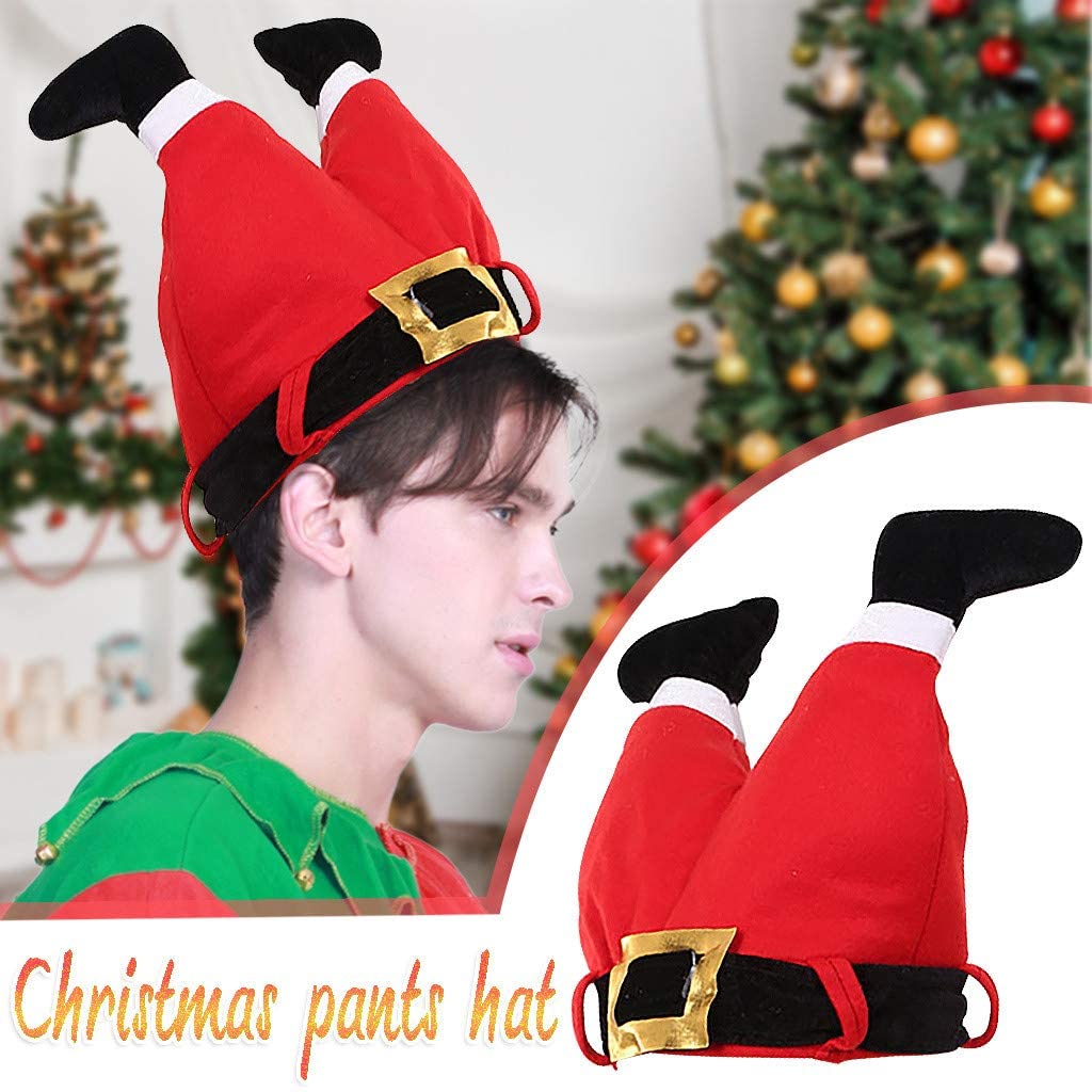 Christmas Hats Santa Pants Hat, Funny 