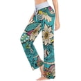 thumbnail image 3 of GZHJMY Women's Pajama Pants Indian Ornament Print Comfy Stretch Sleepwear Womens Wide Leg Pants Casual Loose Yoga Sweatpants Comfy Lounge Pajama, Medium, 3 of 7