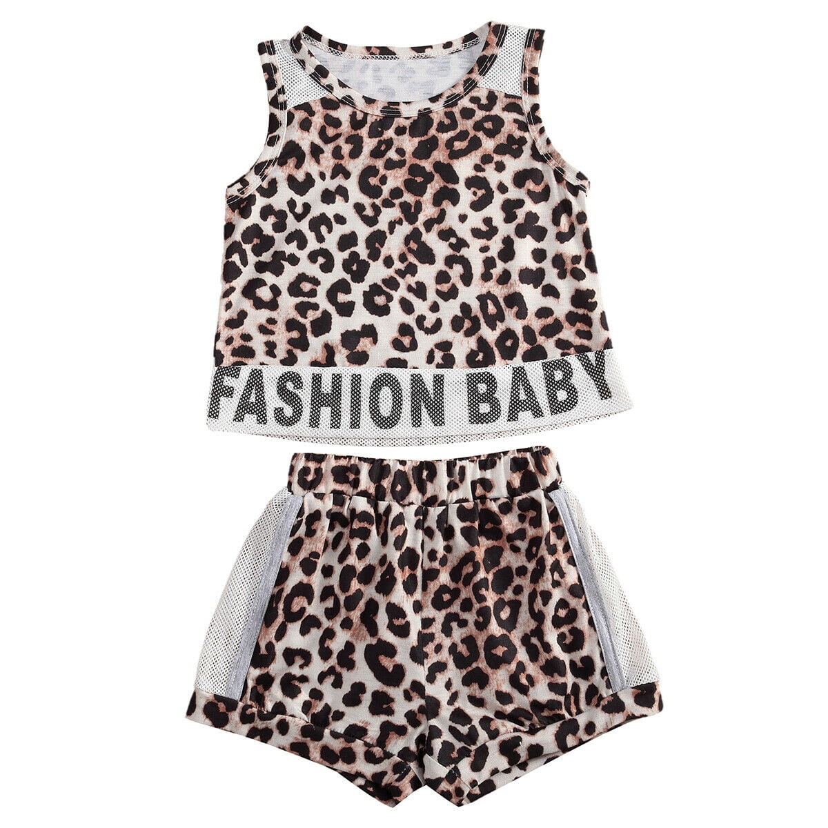 leopard print baby vest
