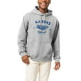 thumbnail image 4 of Men's League Collegiate Wear Heather Gray Kansas Jayhawks Stadium Essential Pullover Hoodie, 4 of 4