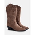thumbnail image 2 of No Boundaries Women's Studded Cowboy Boots, 2 of 6