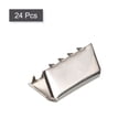 thumbnail image 3 of Unique Bargains Belt Buckle End Tips, 16mm Ribbon Crimp Clasps for DIY Silver Tone 24Pack, 3 of 6