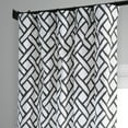 thumbnail image 3 of Garden Path Black Printed Cotton Curtain (1 Panel), Garden Path Black, 50W X 84L, 3 of 6