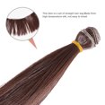 thumbnail image 3 of 5 Pcs 15cm Perruque Cheveux Raides Résistante à la Chaleur Artisanat DIY Perruques de Poupée Extensions de Cheveux pour Projet Maison École (Noir Clair), 3 of 8