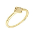 thumbnail image 2 of Sole Du Soleil SDS10849R7 Lupine Collection Womens 18k Yellow Gold Plated Stackable Pyramid Fashion Ring - Size 7, 2 of 6