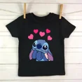thumbnail image 3 of Camiseta de algodón para niños, camiseta de dibujos animados de Disney Lilo Stitch, camiseta de manga linda de Stitch, camiseta gráfica Y2k, camisetas para niñas y niños, 3 of 5