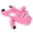 Pink, variant on goDog Checkers Skinny Rooster Squeaky Plush Dog Toy with Chew Guard Technology, Durable Fabric & Squeaker for Active Play, Brown, Mini