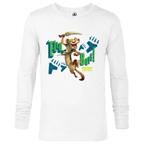 The Ice Age Adventures of Buck Wild ’Ello Boys - Long Sleeve T-Shirt for Men - Customized-White