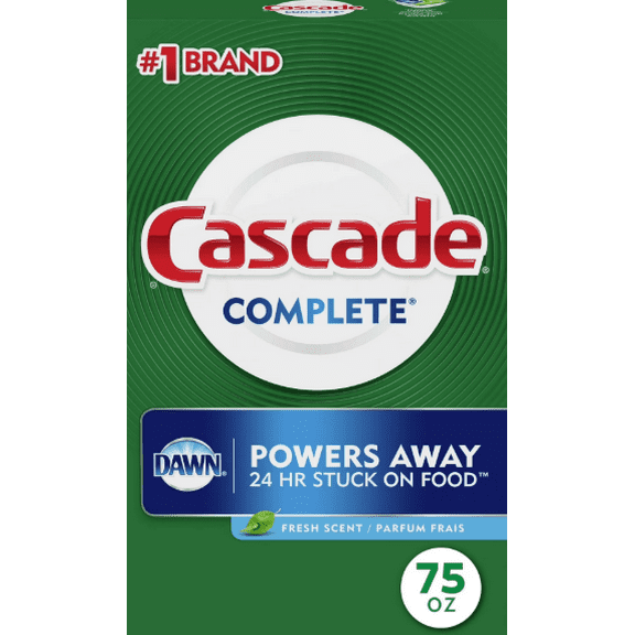 Cascade Powder Dishwasher Detergent - Fresh Scent - 75oz (Pack of 2)