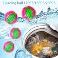thumbnail image 2 of JIEMUCES 12/16/20Pcs Pet Hair Removal Balls Reusable Laundry Dryer Balls Space-Saving Design Speed Up Drying Time Laundry Ball, 2 of 8