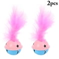 thumbnail image 1 of 2PCS Cat Bell Toy Hollow Star Artificial Feather Cat Toy Ball Cat Training Toy, 1 of 10