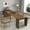 Walnut, variant on 23"-118" Extendable Dining Table with Outlet for 2-12 People, Space-Saving Extra Long Folding Conference Meeting Table with Storage for Party, Weddings, White