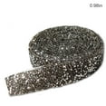 thumbnail image 4 of Billuyoard Pegatinas ostentosas, cinta embellecedora, decoración de cristal de resina, apliques artesanales, arreglo ligero, cuentas decorativas, tira de Artesanía Profundo Gary 1 yarda 2.5 cm Billuyoard HA059789-12, 4 of 6