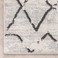 thumbnail image 3 of Well Woven Ancona Moroccan Diamond Pattern Grey Distressed 7'10" x 9'10 Area Rug, 3 of 8