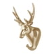 thumbnail image 2 of Perchero de pared con forma de animal para pasillo, oficina, restaurante Dorado, 2 of 9