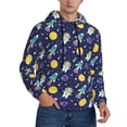 thumbnail image 2 of Daiia Astronaut Corgi for Men's Fashion Hoodies & Sweatshirts with Kangaroo Pocket Hooded Sweatshirt Breathable & Moisture Wicking-X-Large, 2 of 7