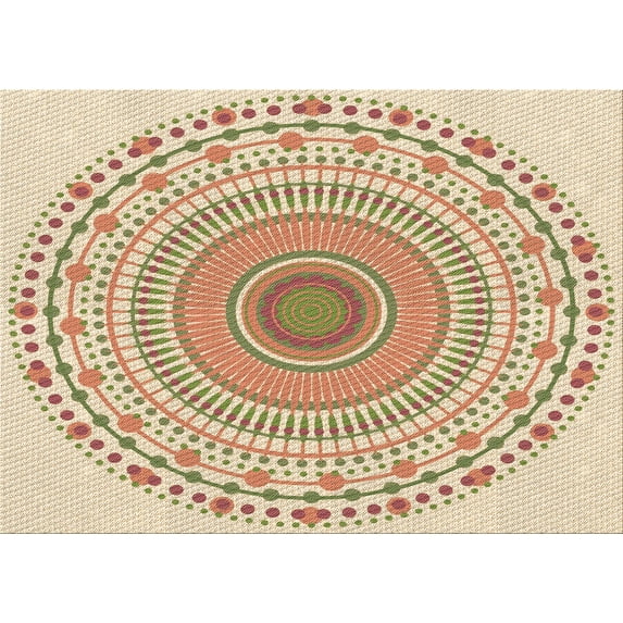 Ahgly Company Machine Washable Indoor Rectangle Transitional Golden Blonde Gold Area Rugs, 6' x 9'