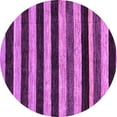 thumbnail image 1 of Ahgly Company Indoor Round Abstract Purple Modern Area Rugs, 7' Round, 1 of 4